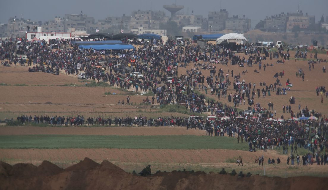 March of Return protest in Gaza