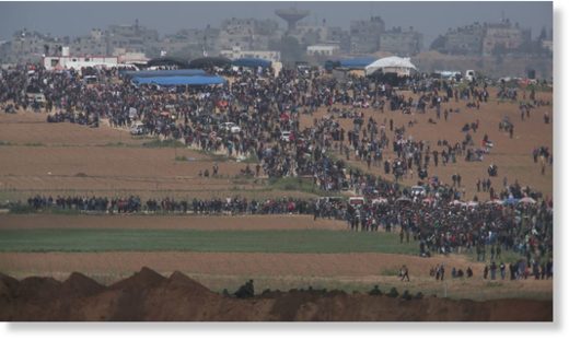March of Return protest in Gaza