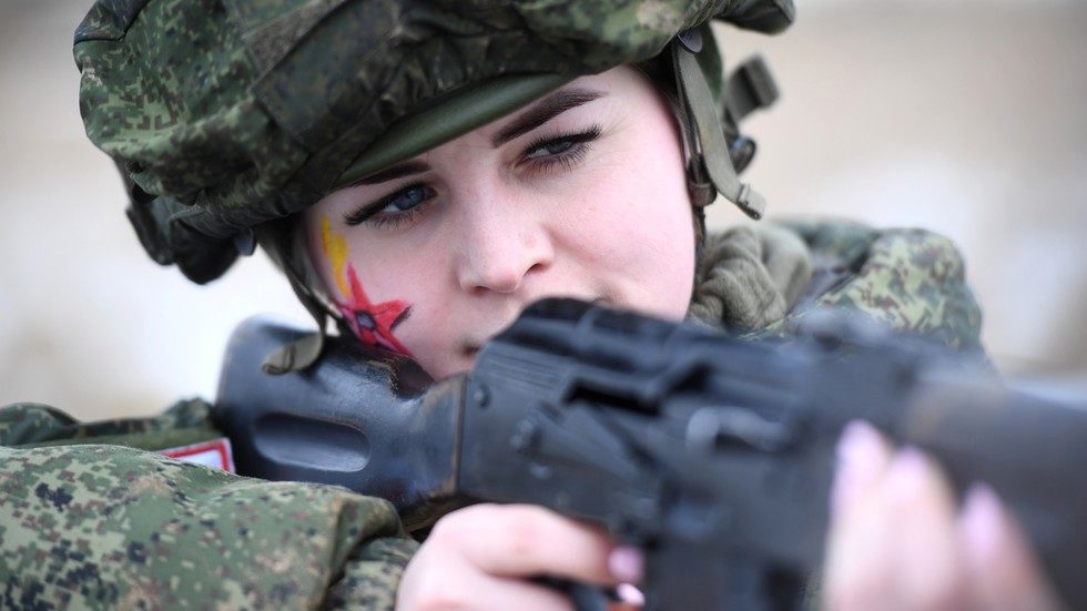 female russian sharp shooter women military Russia