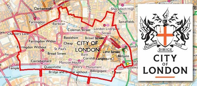 map city of London