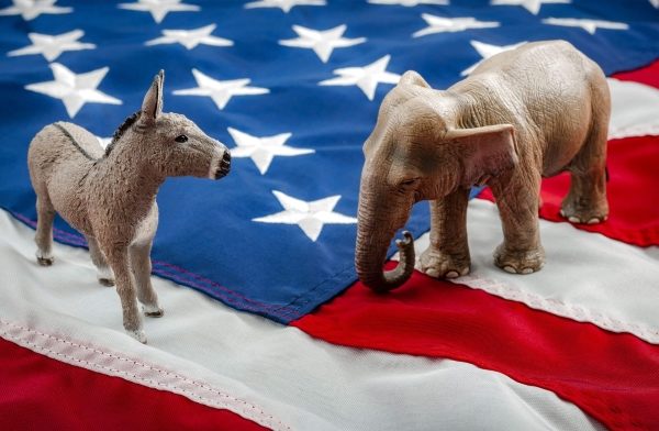 donkey elephant flag
