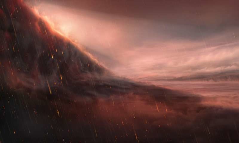 artist impression iron rain exoplanet WASP-76b