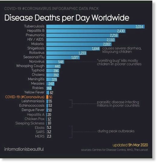 enfermedades muertes por día