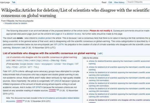 Wikipedia delete list