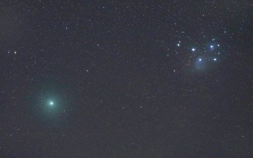Click to enlarge Comet 46P/Wirtanen