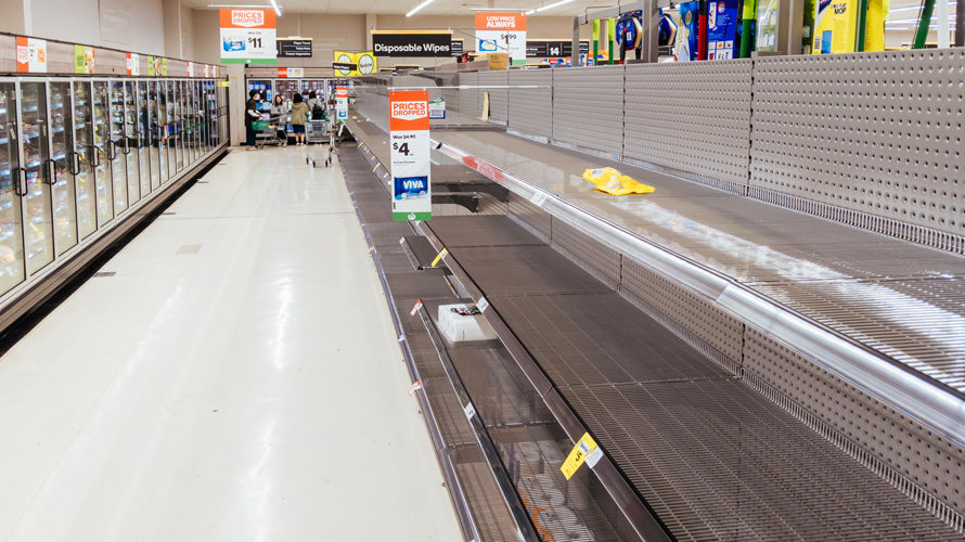 empty store shelves