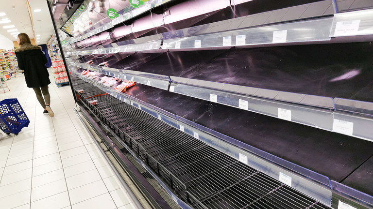 empty shelves