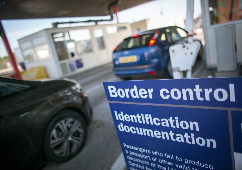 Click to enlarge border controls europe