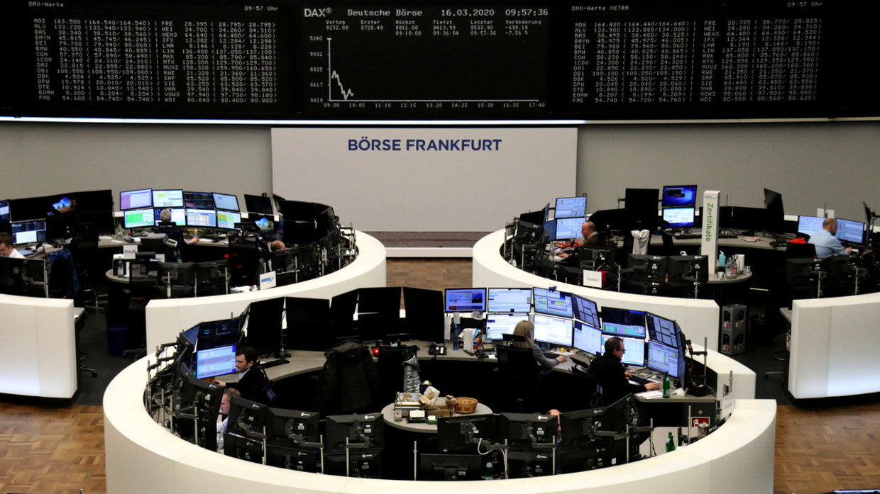 Click to enlarge german stock exchange coronavirus