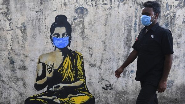 Street art of Buddha