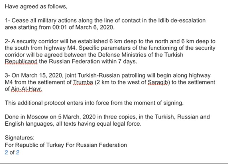 terms Idlib Russia Turkey