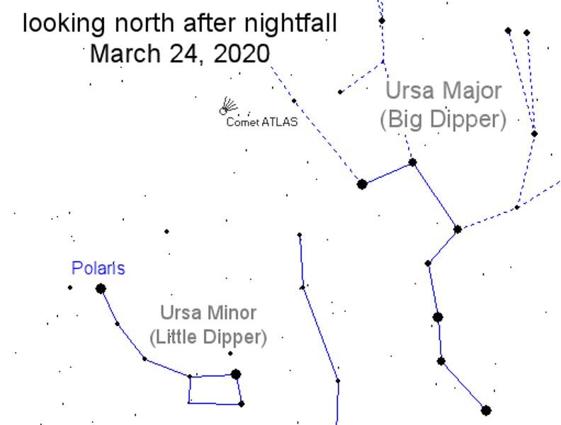 Click to enlarge Comet ATLAS skymap