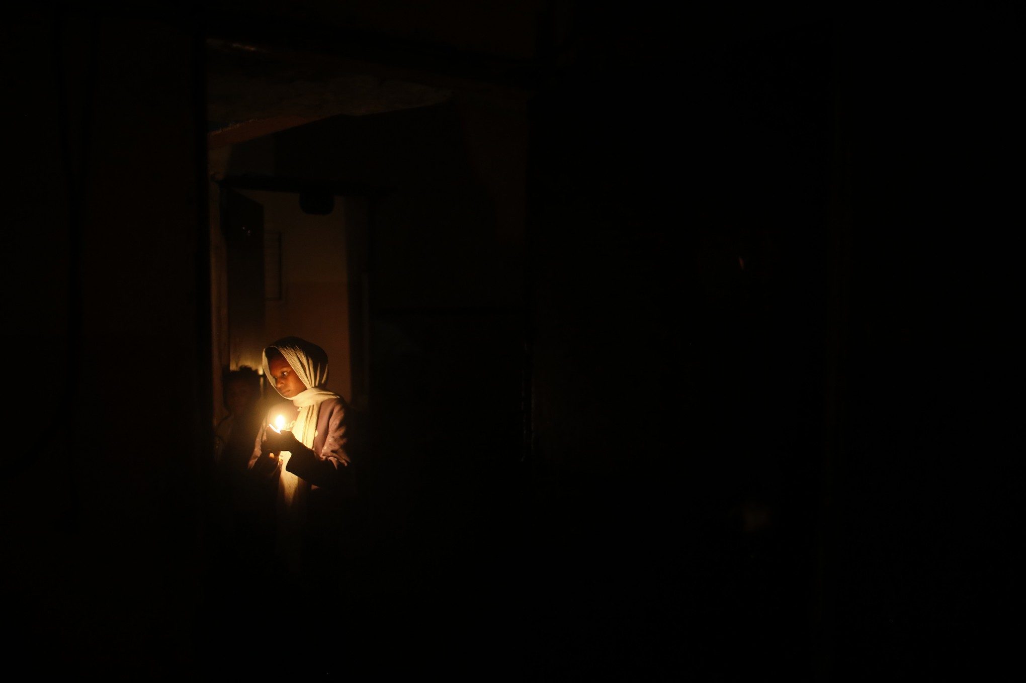Palestinian girl candle