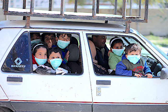 Click to enlarge Palestinian kids car