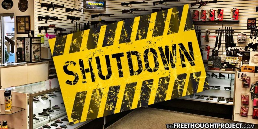Click to enlarge gun store closings