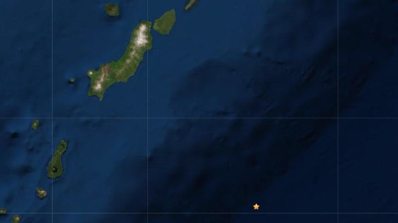 The Kuril Islands and the epicenter of the 7.5m quake