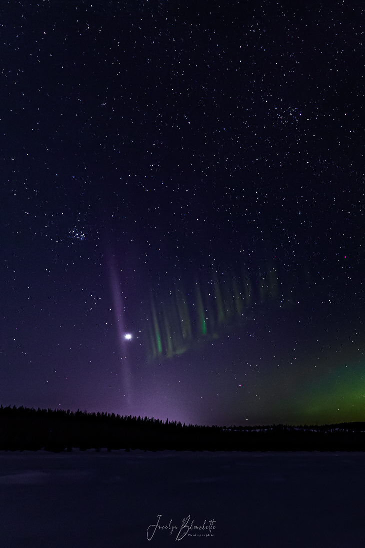 Click to enlarge STEVE taken on March 22, 2020 @ Fermont, Quebec, Canada