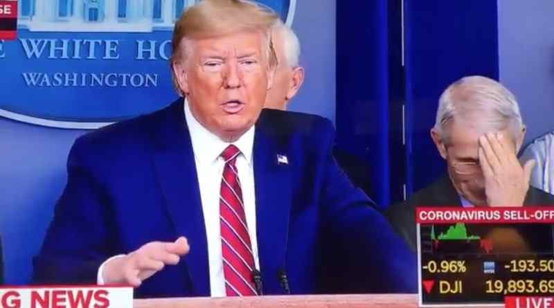 Click to enlarge Donald Trump coronavirus press conf.