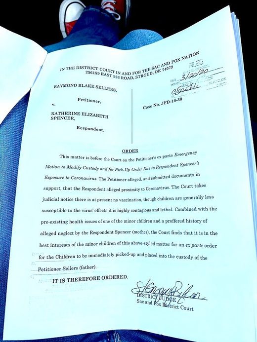 katie spencer court order