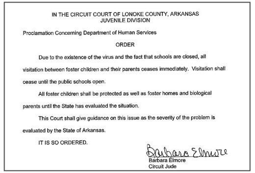 Arkansas court order