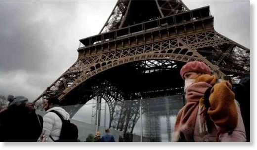 french woman wearing mask