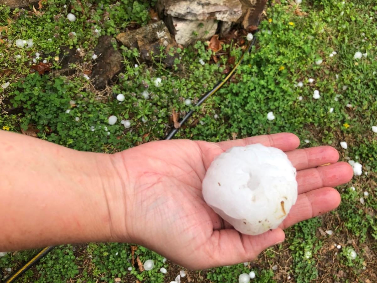 Baseball-sized hail hits Oklahoma