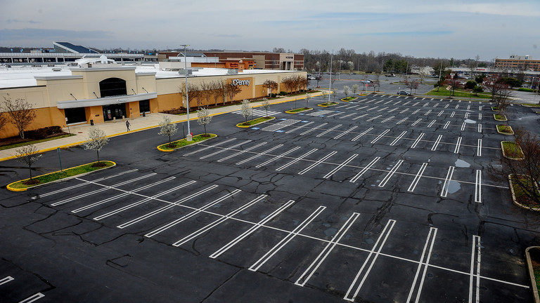 Click to enlarge empty parking lot