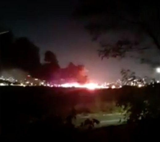 Plane carrying medical supplies crashes and explodes into a fireball  -  8 people dead