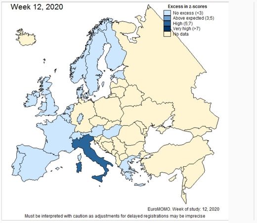 excess deaths europe
