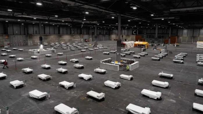 beds in convention center
