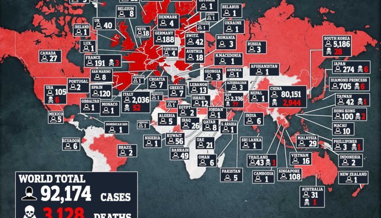 pandemic map