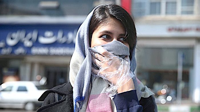 Iran woman mask