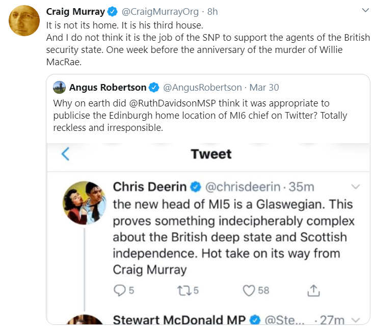 Click to enlarge tweets craig murray