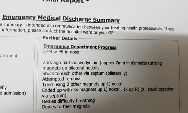 Daniel Reardon hospital record