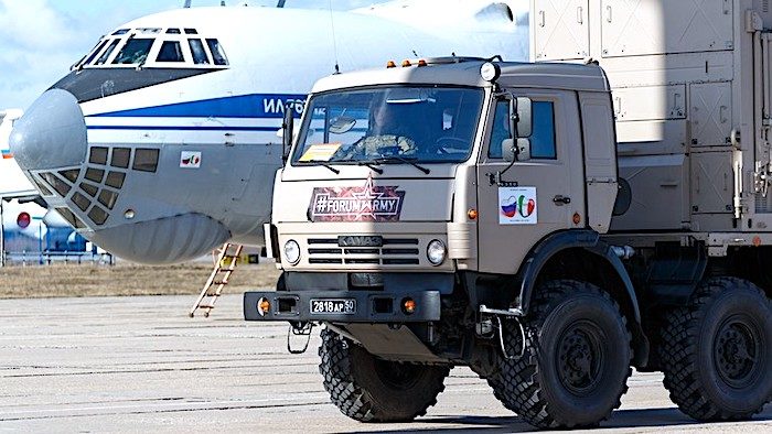 Russia truck, plane