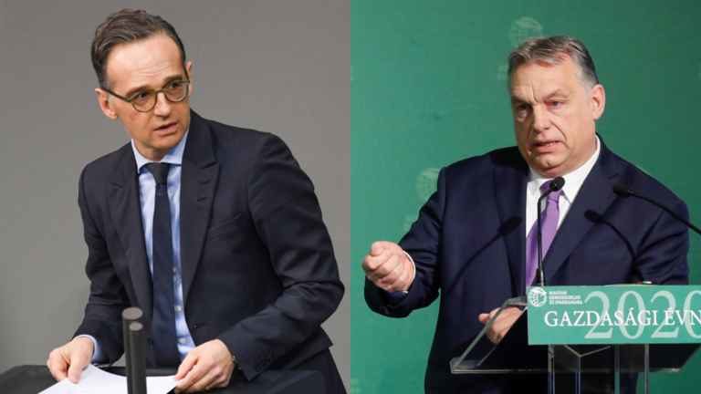 Click to enlarge Heiko Maas and Viktor Orban