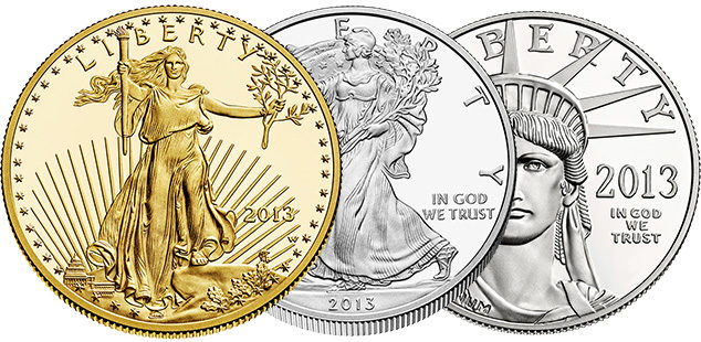 gold and silver coins