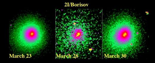 Comet Borisov breaking up