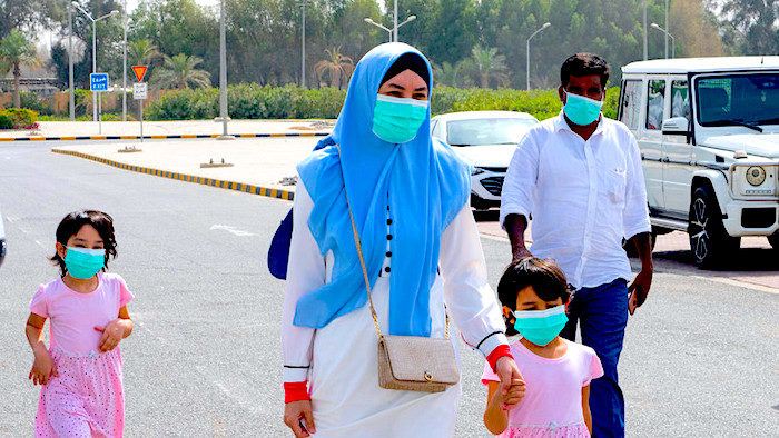 Click to enlarge family walking