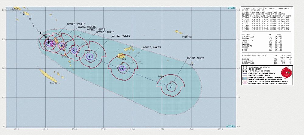 Click to enlarge cyclone harold vanatu islands