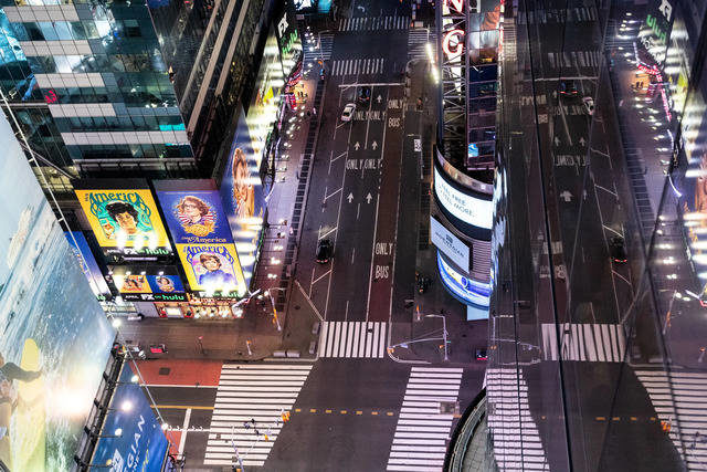 empty times square new york coronavirus