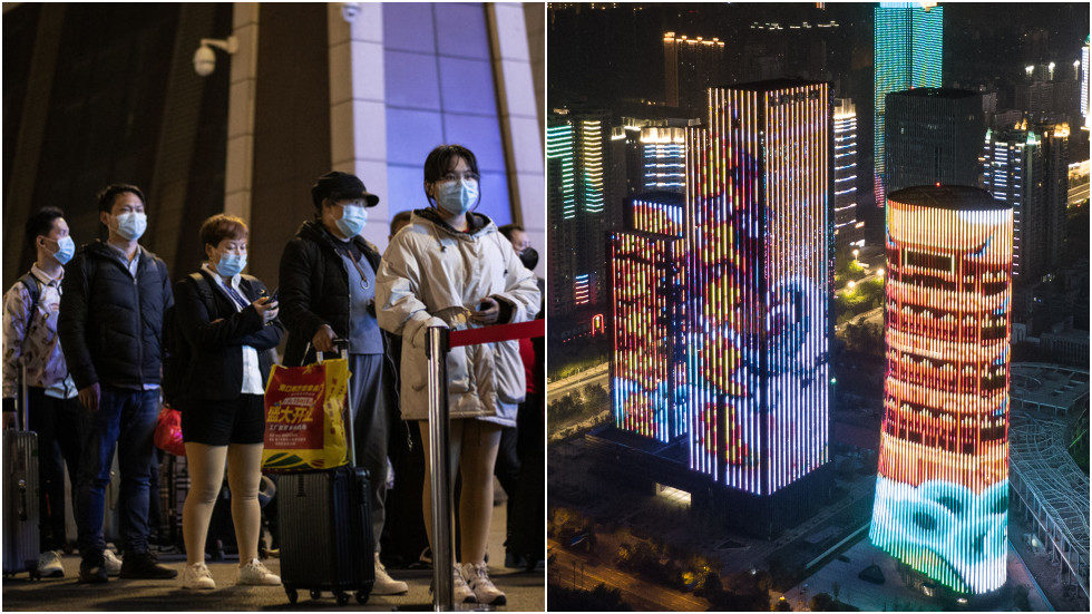 Wuhan travel restrictions lifted celebration