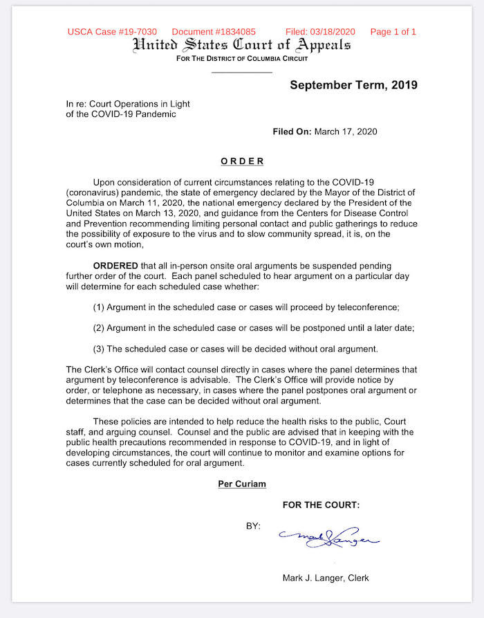 Click to enlarge Court letter