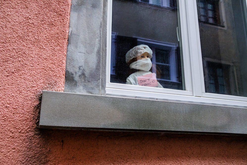 doll in window