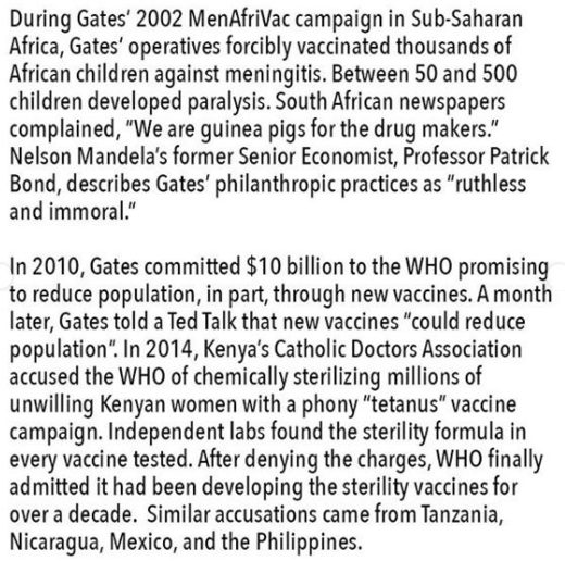 Bill Gates evil vaccines