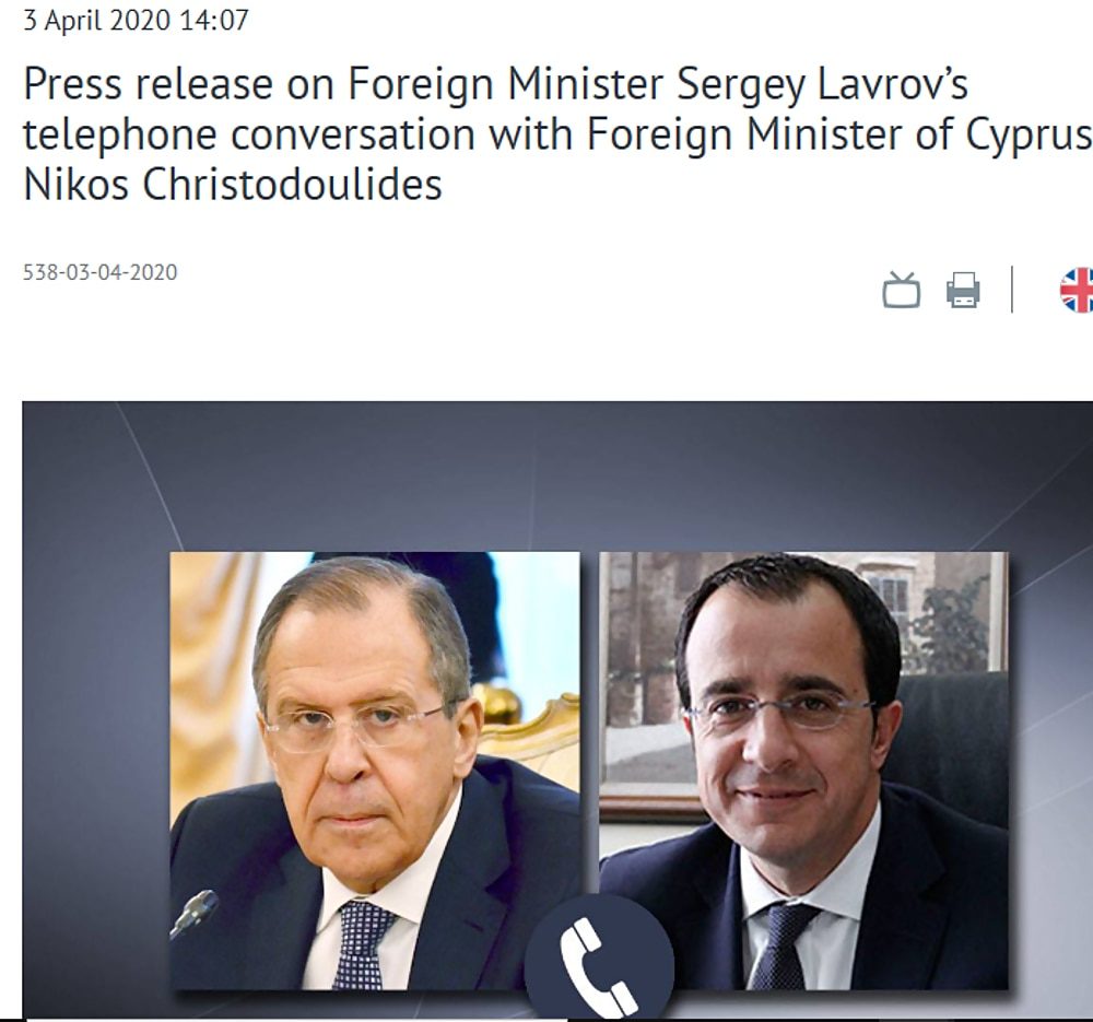 lavrov nikos christodoulides cyprus