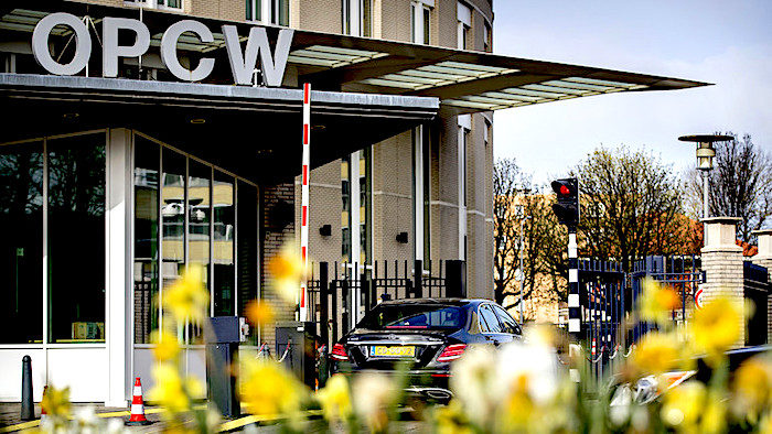 Click to enlarge OPCW building