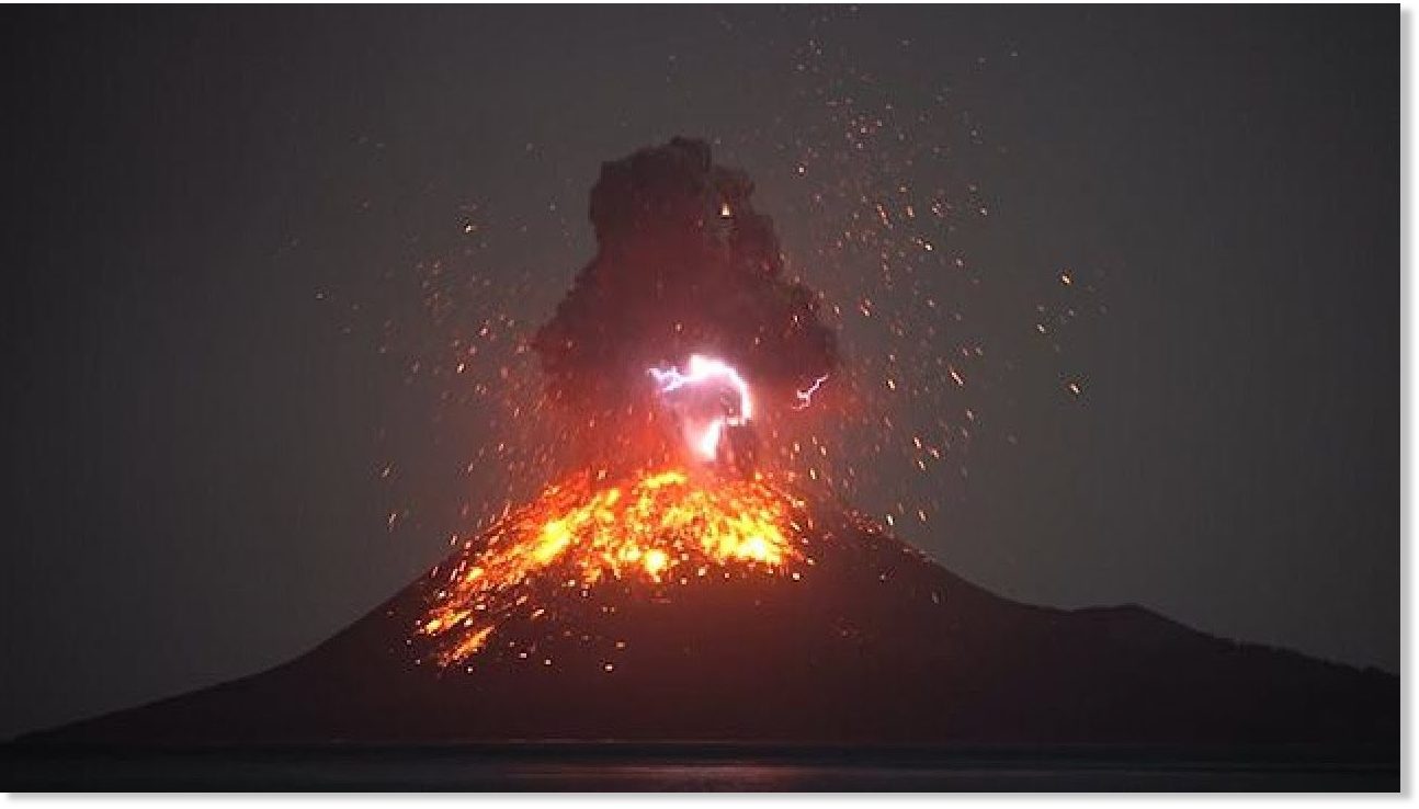 Indonesian volcano Krakatau erupts, spewing 14 kilometres of ash into
