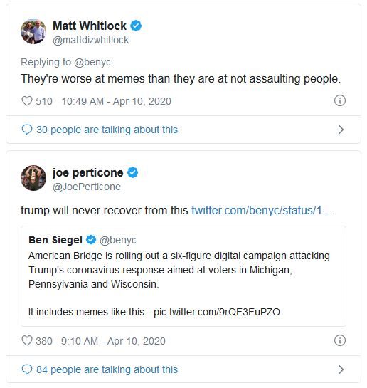 trump memes comment twitter