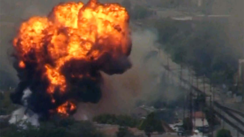 Click to enlarge burbank power station explosion April 2020